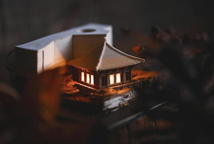 Creative 3D Ancient Architectural Creative Paper - MaviGadget