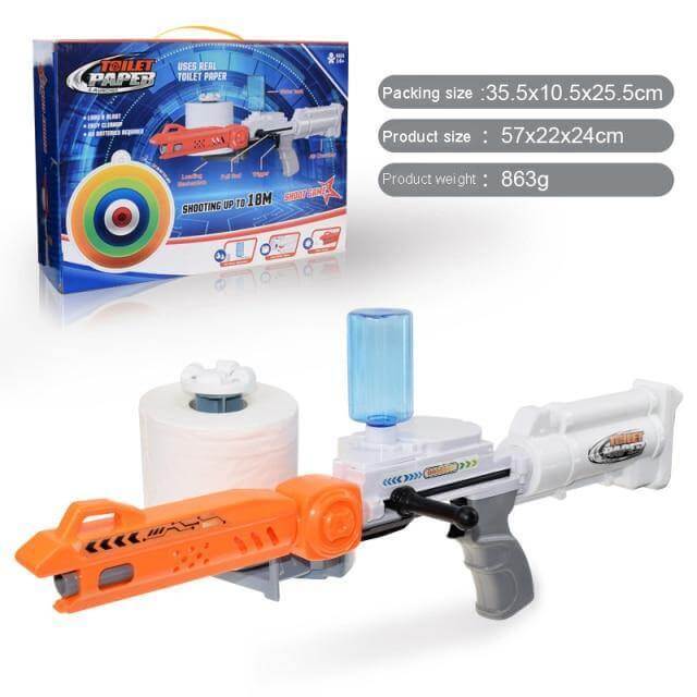 Wet Roll Paper Toy Shooting Gun - MaviGadget