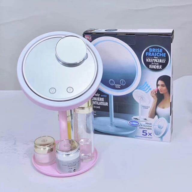2in1 LED Light Makeup Mirror With Fan - MaviGadget