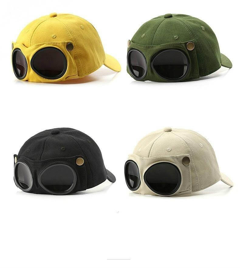 Cool Unisex Aviator Sunglasses Hat - MaviGadget