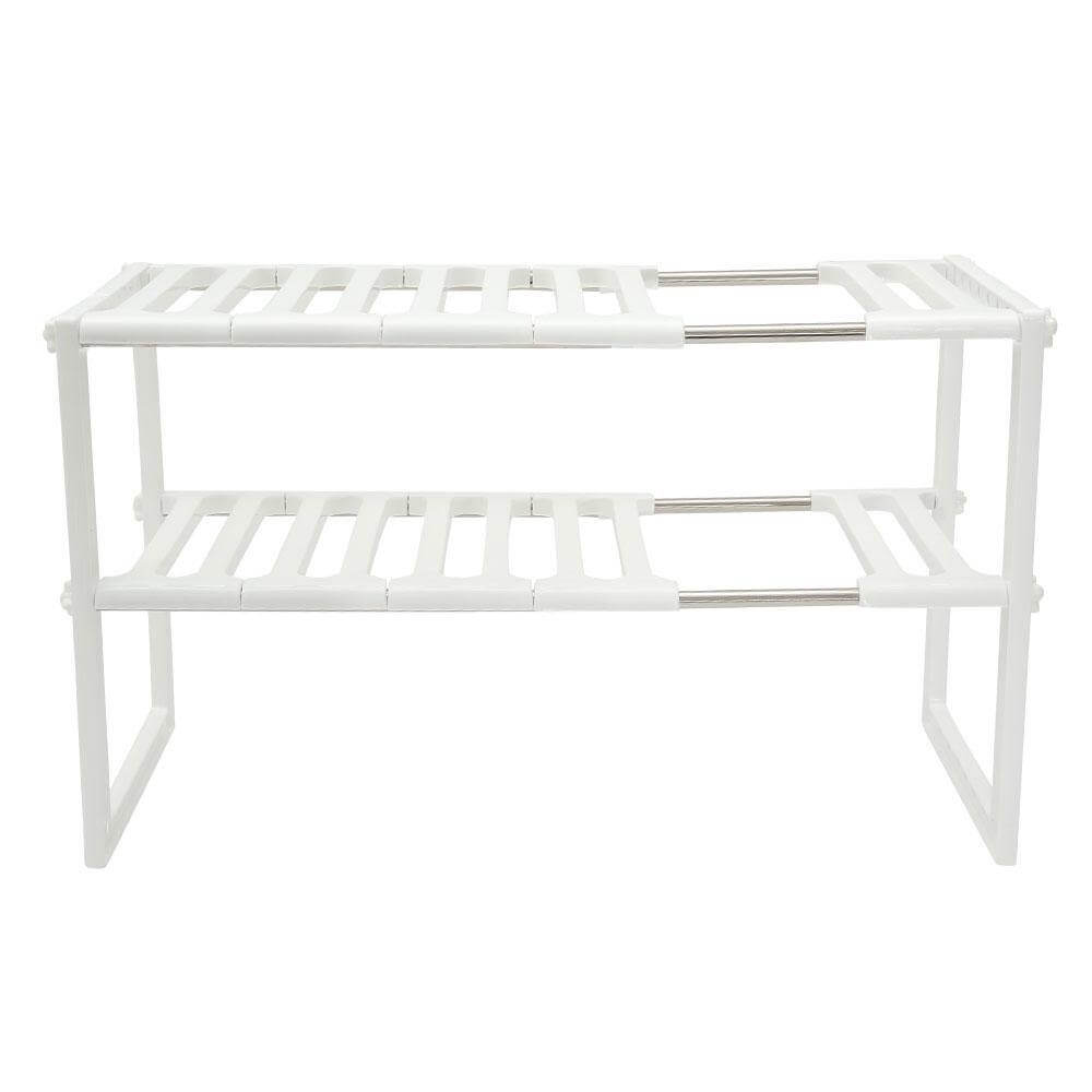 Adjustable Double Layer Kitchen Dish Storage Rack - MaviGadget