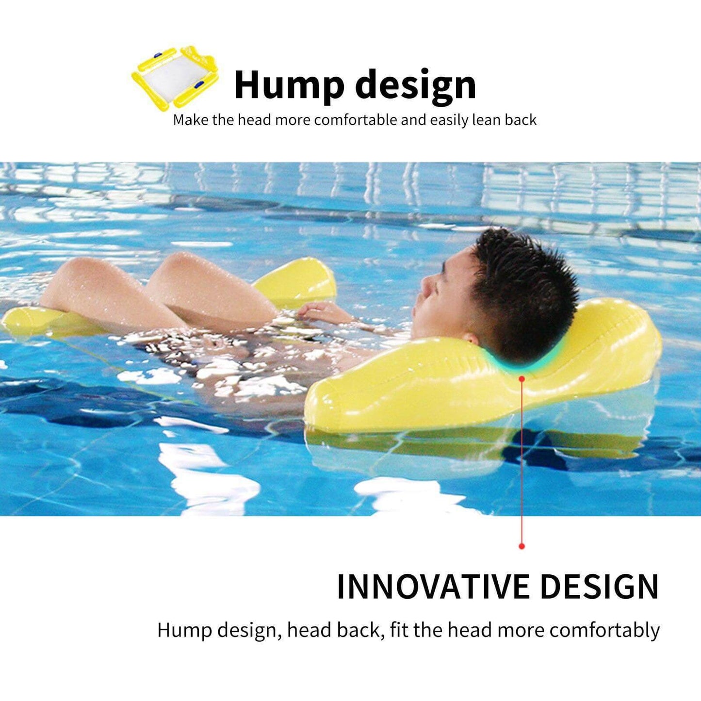 Inflatable Floating Water Lounger Hammock - MaviGadget