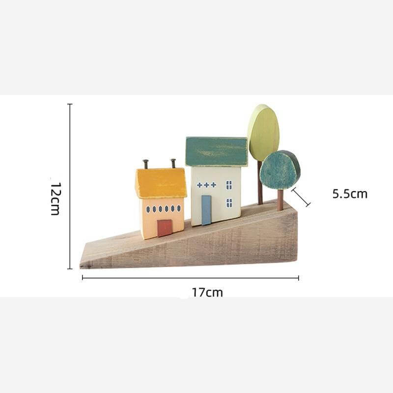 Nordic Wooden Miniature Hilly Neighborhood Home Decor - MaviGadget