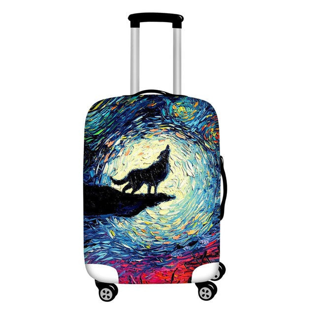 Stylish Art Elastic Travel Luggage Covers - MaviGadget