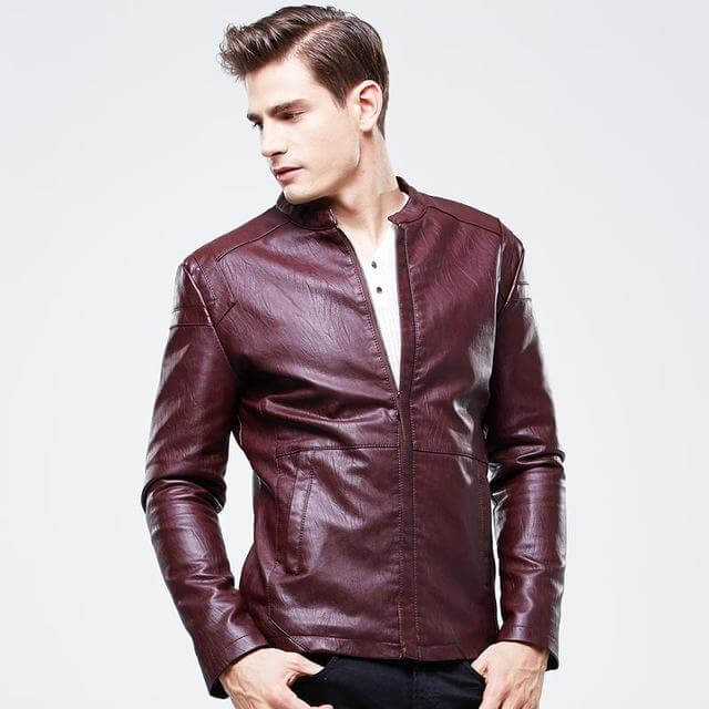 High Quality Luxury Men's PU Leather Jacket - MaviGadget