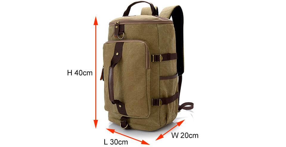 Large Capacity Vintage Shoulder Backpack - MaviGadget