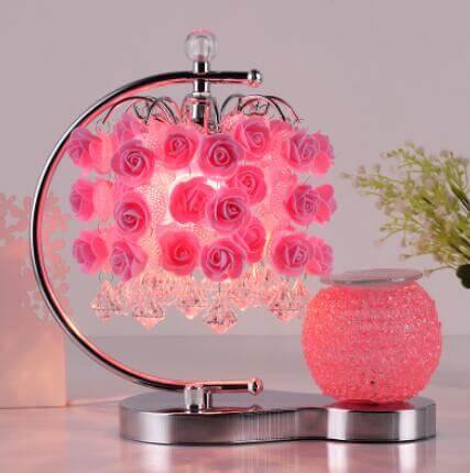 Rose Table Lamp with Aromatherapy Cup - MaviGadget