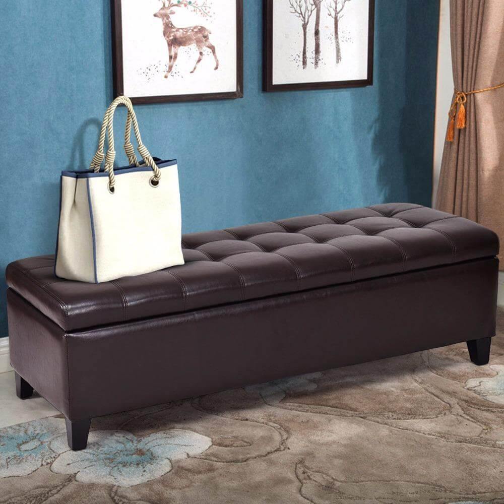 Modern Ottoman Bench Storage - MaviGadget