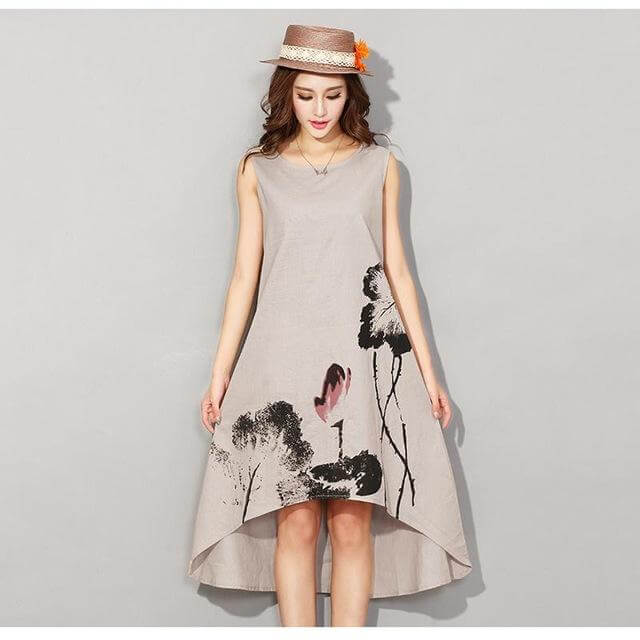 Vintage Sleeveless Loose Dresses - MaviGadget
