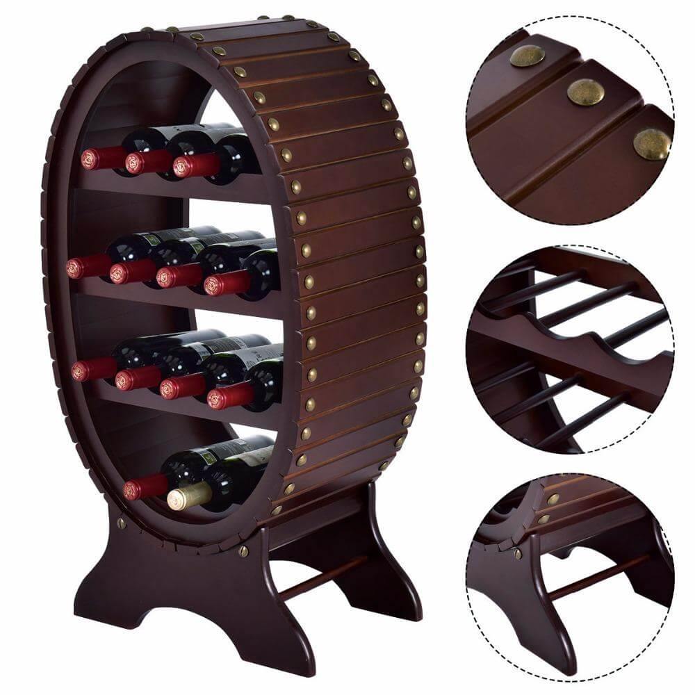 Wooden Bar Kitchen Storage Shelf Holder - MaviGadget