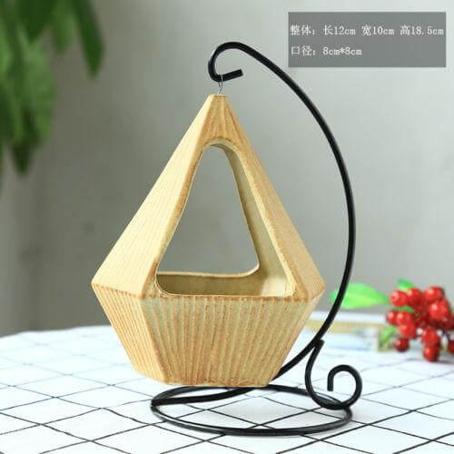 Flower Hanging Triangle Vase Container Pot - MaviGadget
