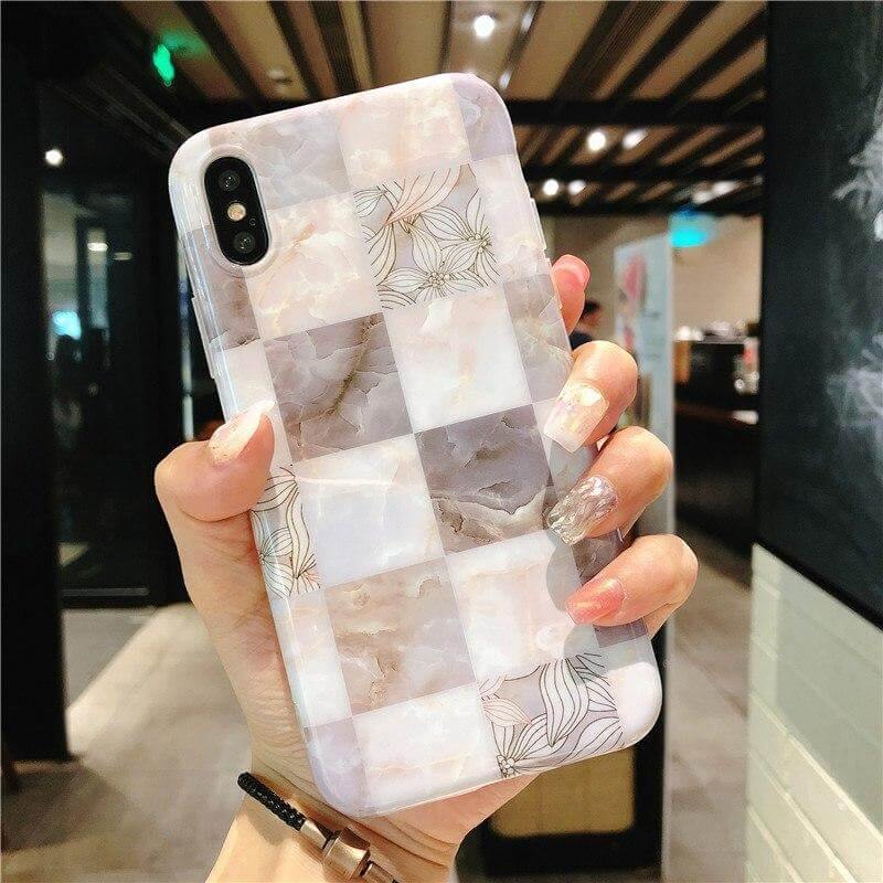 Marble Flower Petals Soft Iphone Cases - MaviGadget