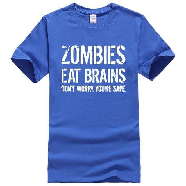 Zombies Eat Brains Funny T-shirt - MaviGadget