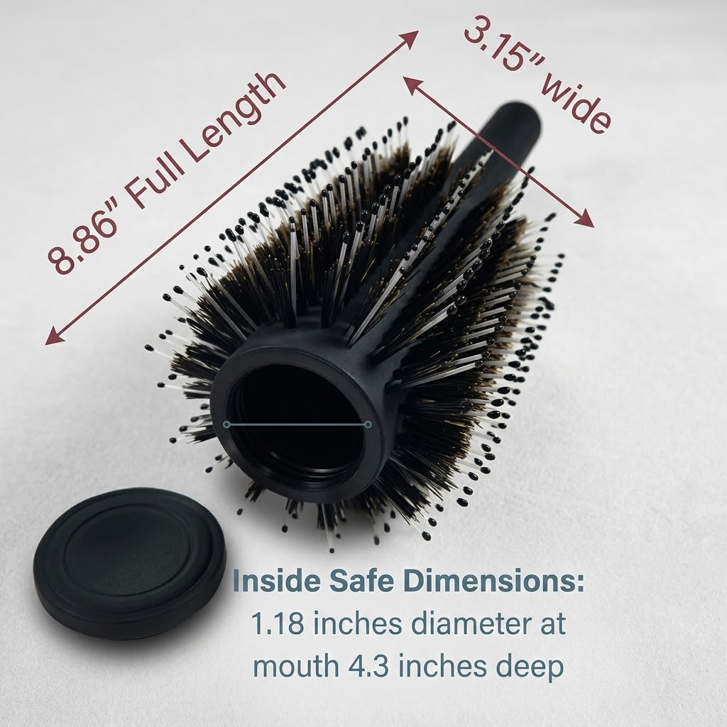 Hidden Compartment Travel Hair Brush