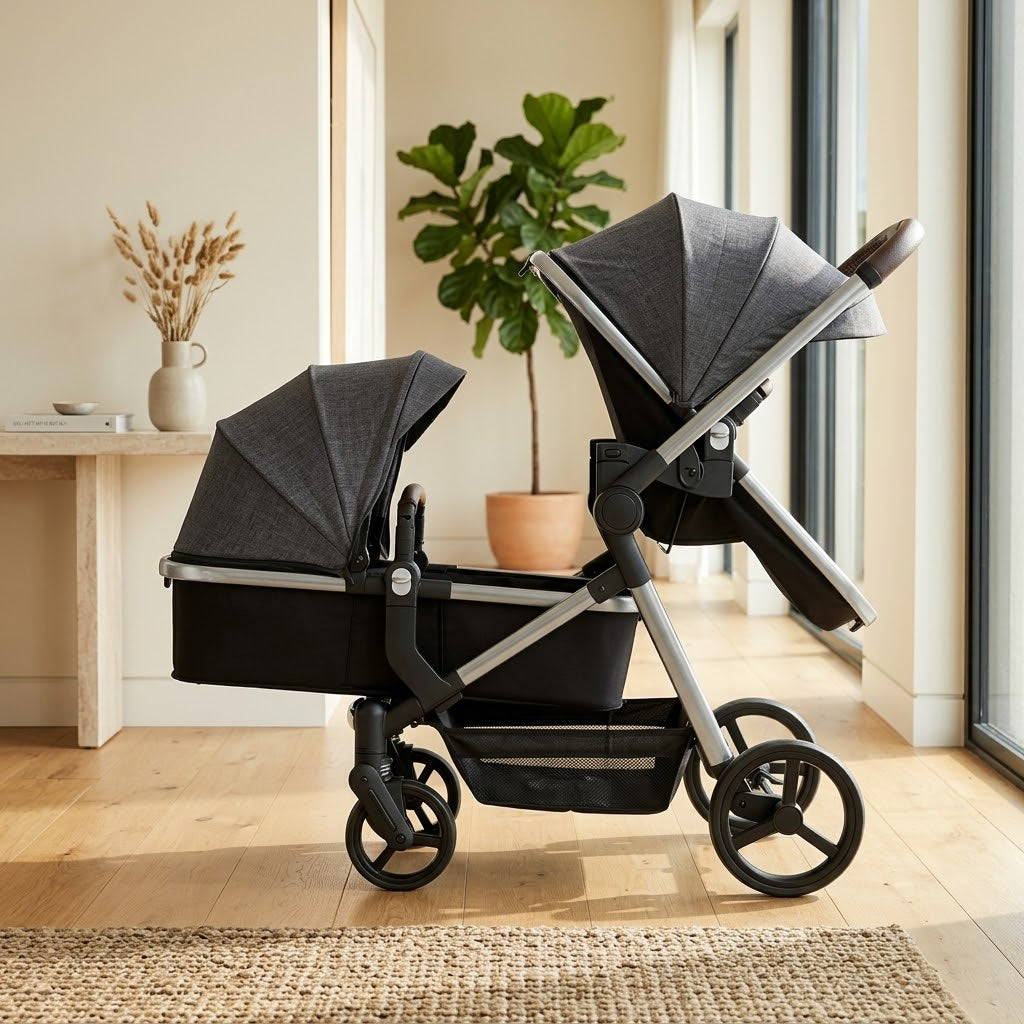 Lightweight Japanese Style Twin Baby Stroller