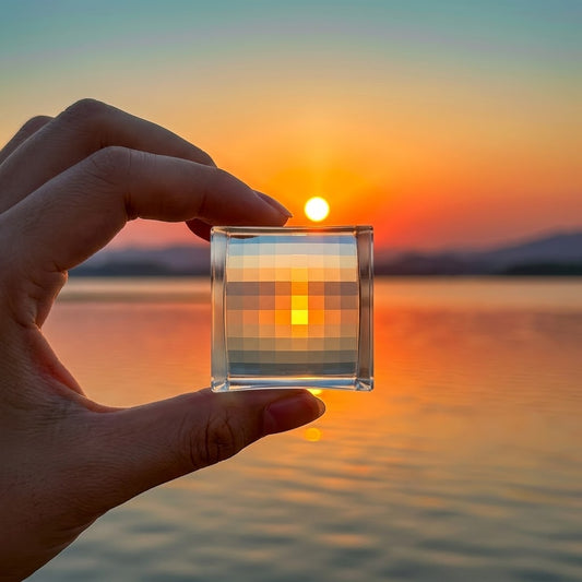 Pixel Lens Crystal Photo Filter Decor