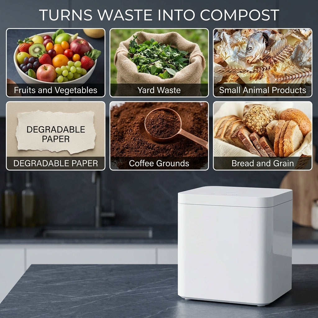 No Waste Smart Kitchen Food Composter Recycling Machine