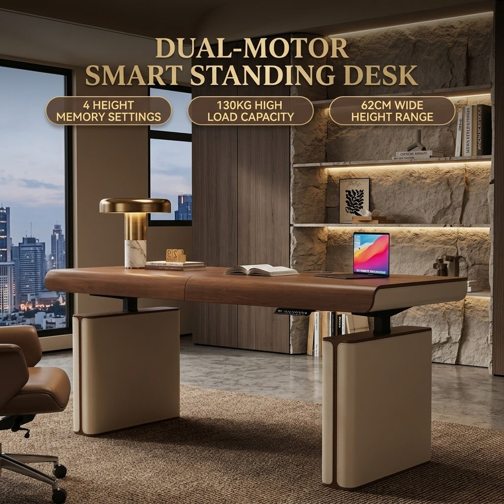 Healthy Hour Electric Adjustable Standing Desk Workstation