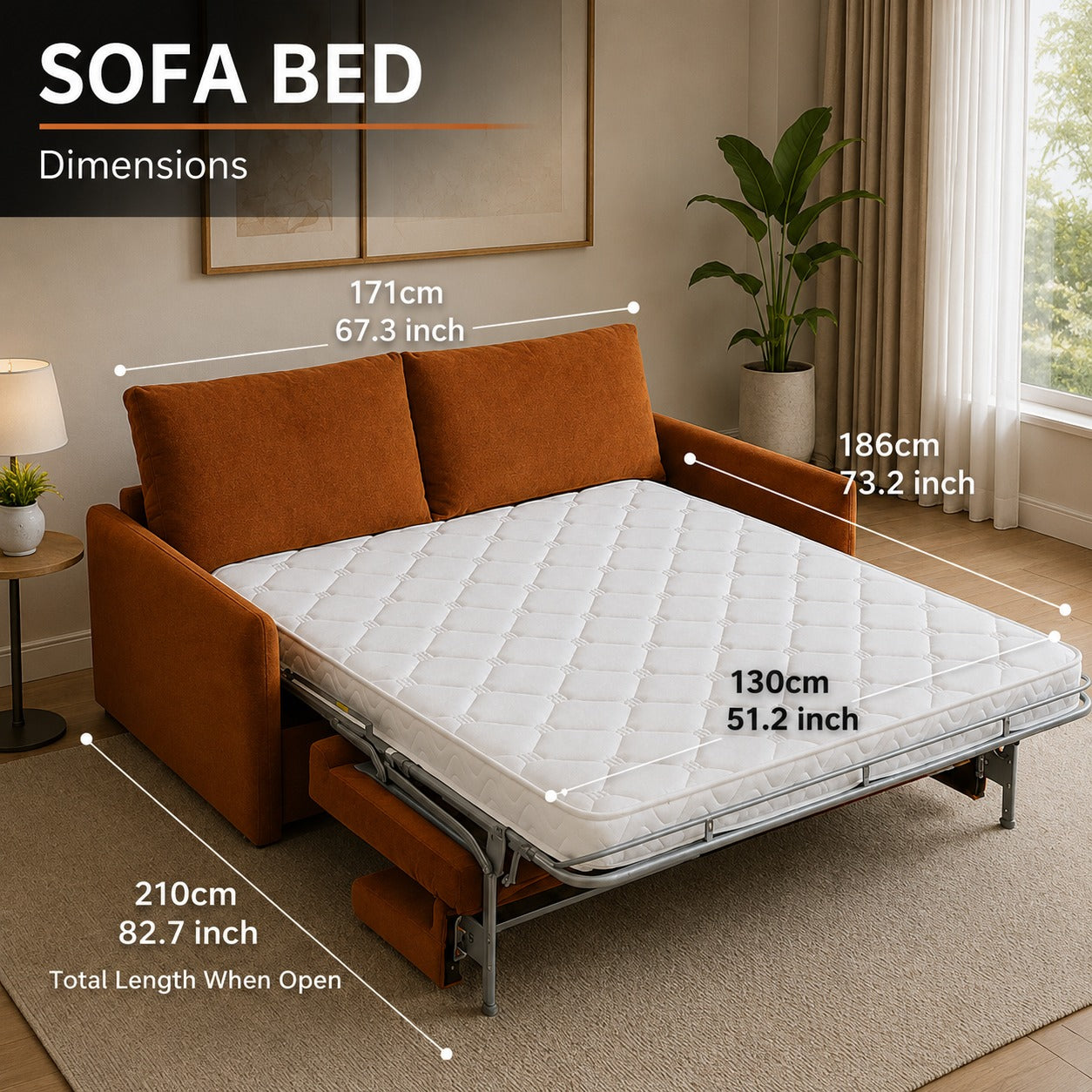 Daydream Cozy Lift Transforming Living Room Sofa Bed