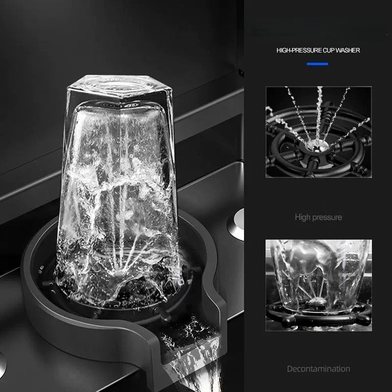 OrbitWash Oval Hidden Cup Wash Island Sink