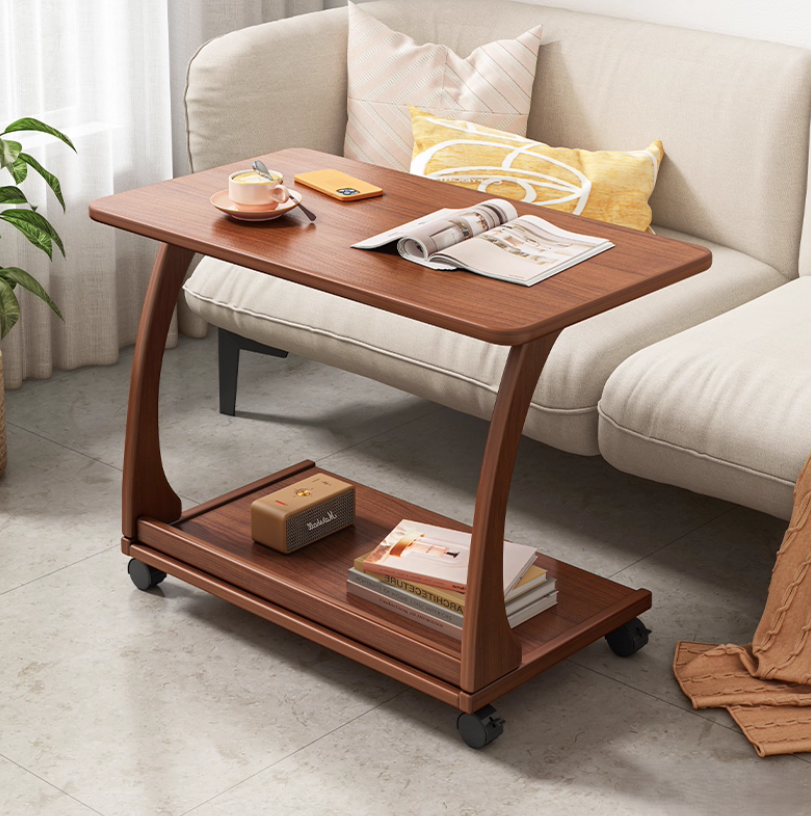 Italian Style Rolling Lift-Top Coffee Table