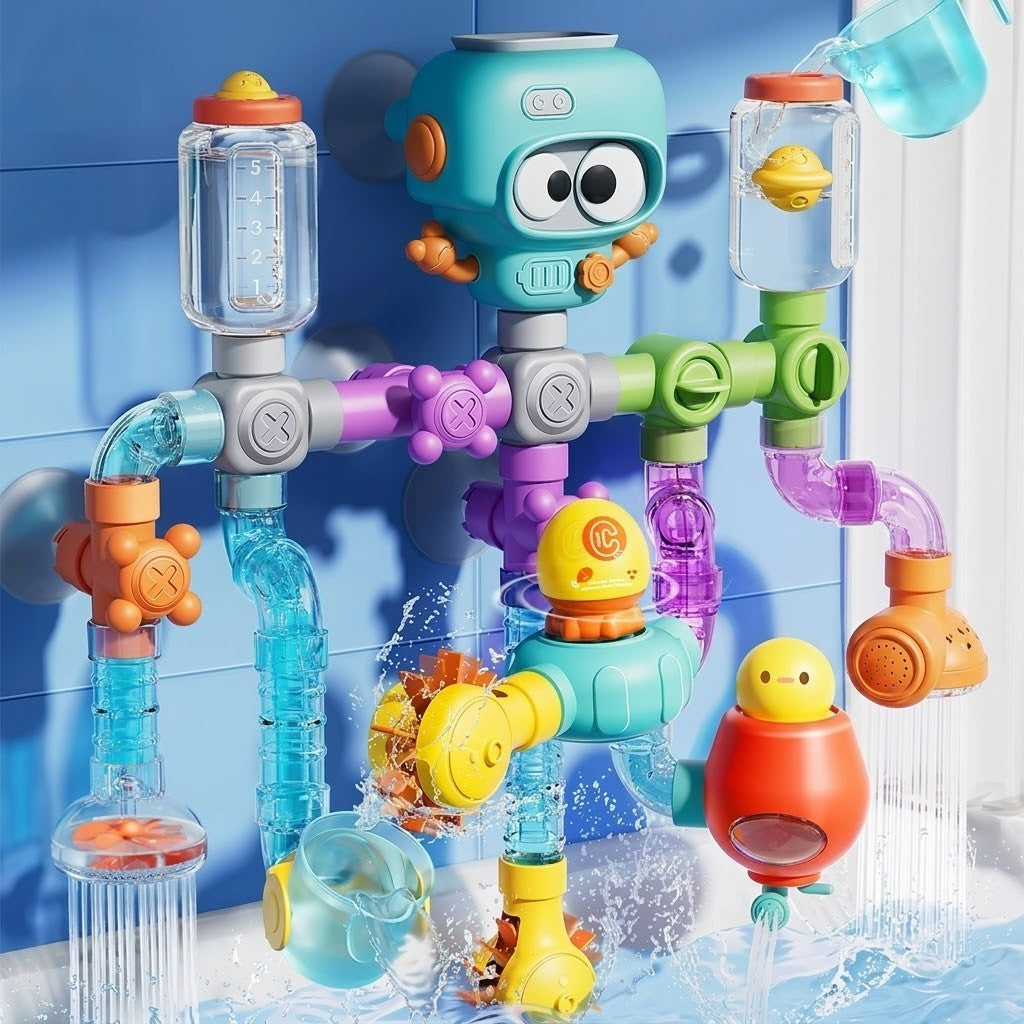 Little Plumber Toddler Waterworks Bath Toy Set