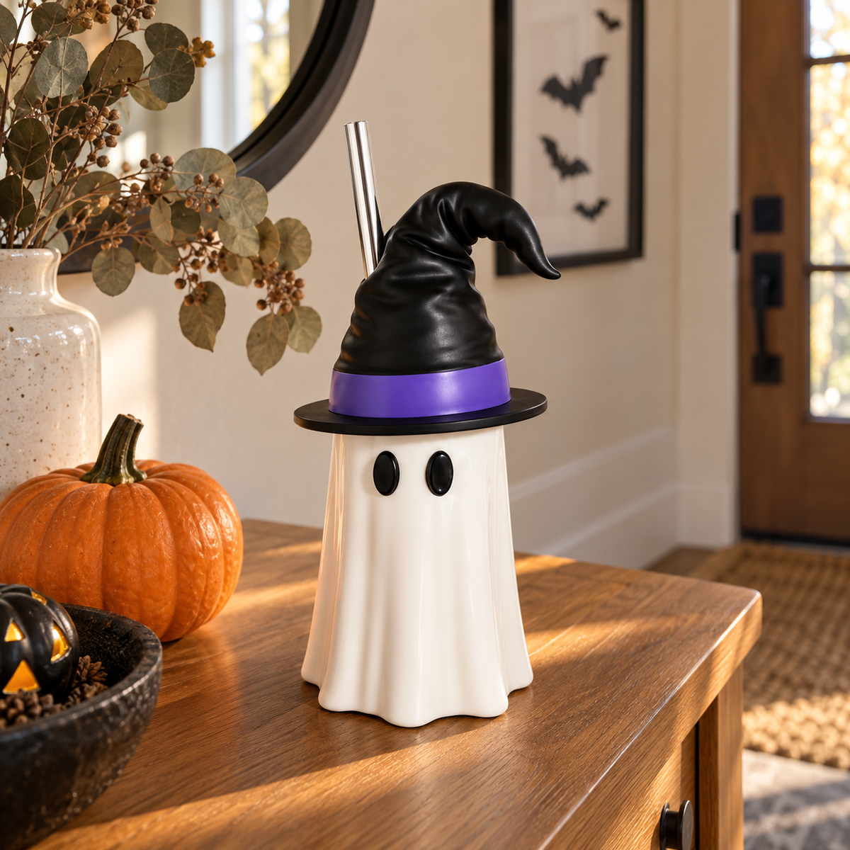 Spooky Sip Ghost Witch Hat Cup