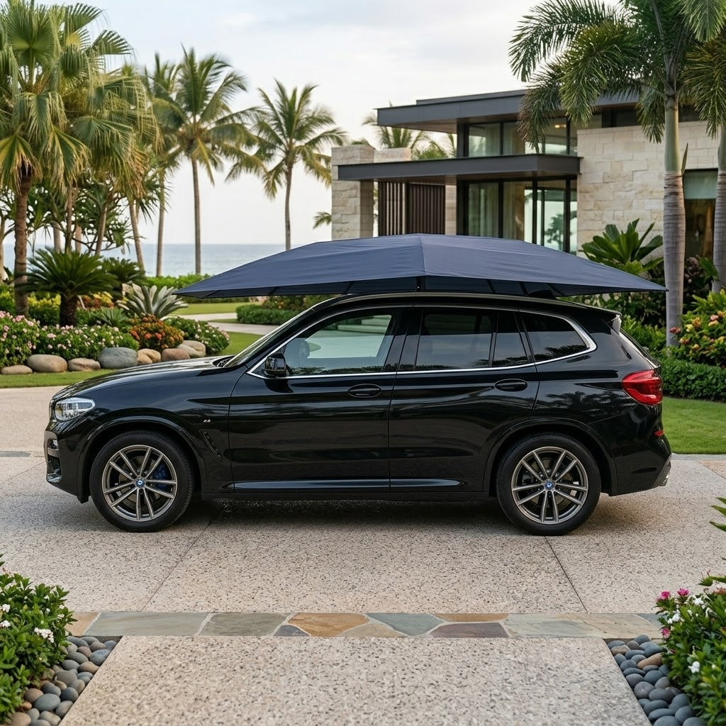 All-Weather Remote-Controlled Automatic Car UV Protection Umbrella