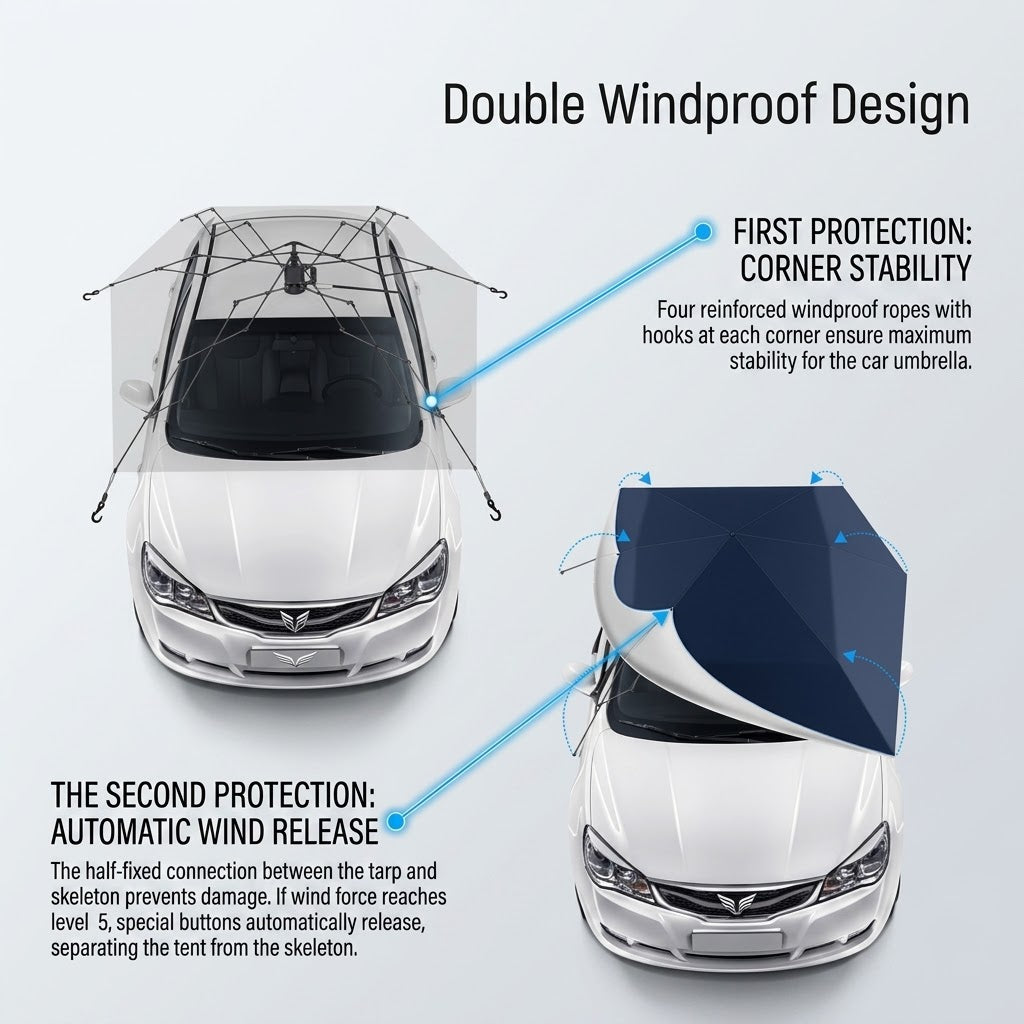 Automatic Folding Car Roof Cover Umbrella Tent
