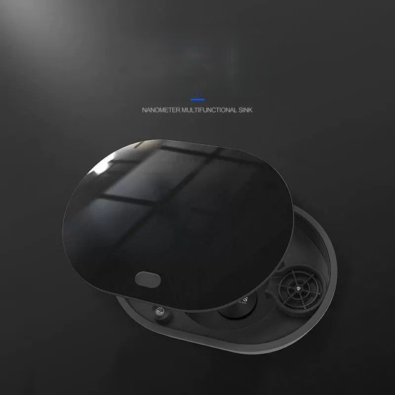 OrbitWash Oval Hidden Cup Wash Island Sink