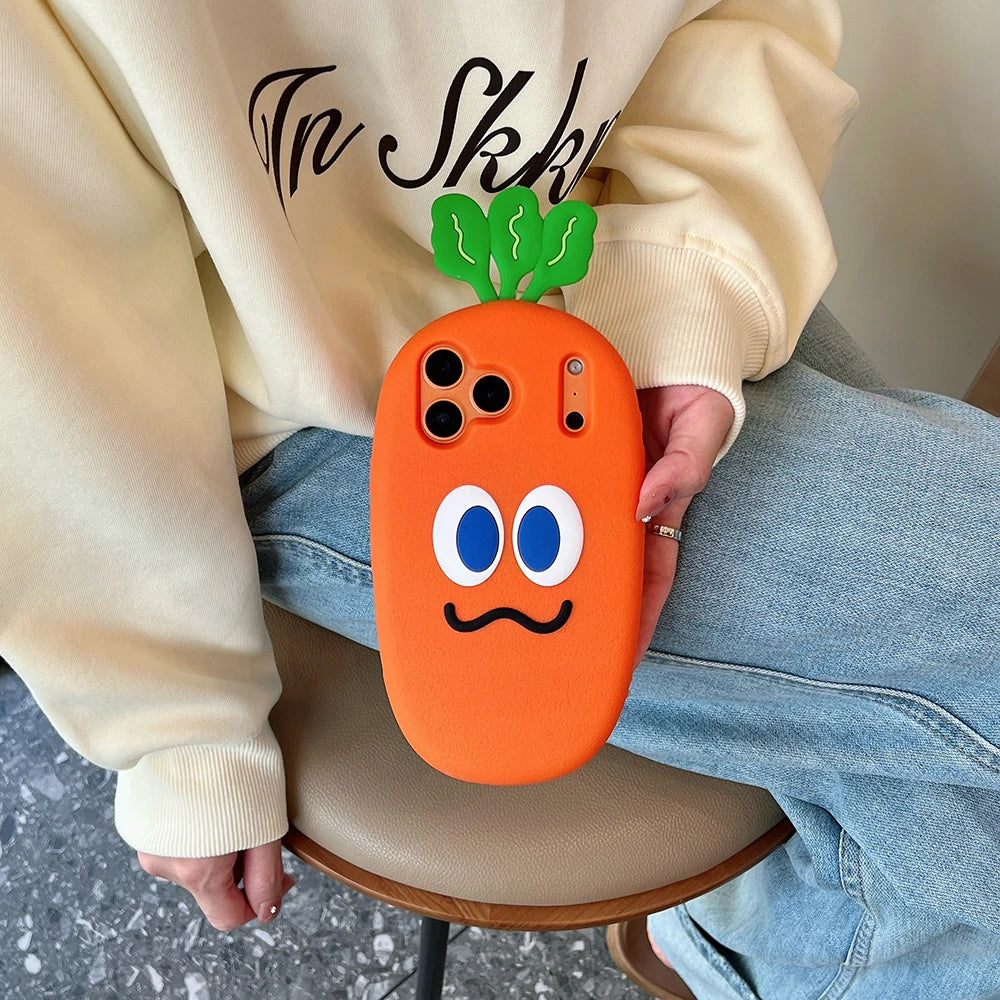 3D Carrot Shockproof iPhone Cases