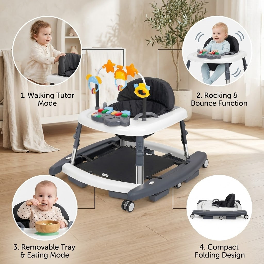 Baby Stroller 7-18Months Multifunctional Walkers