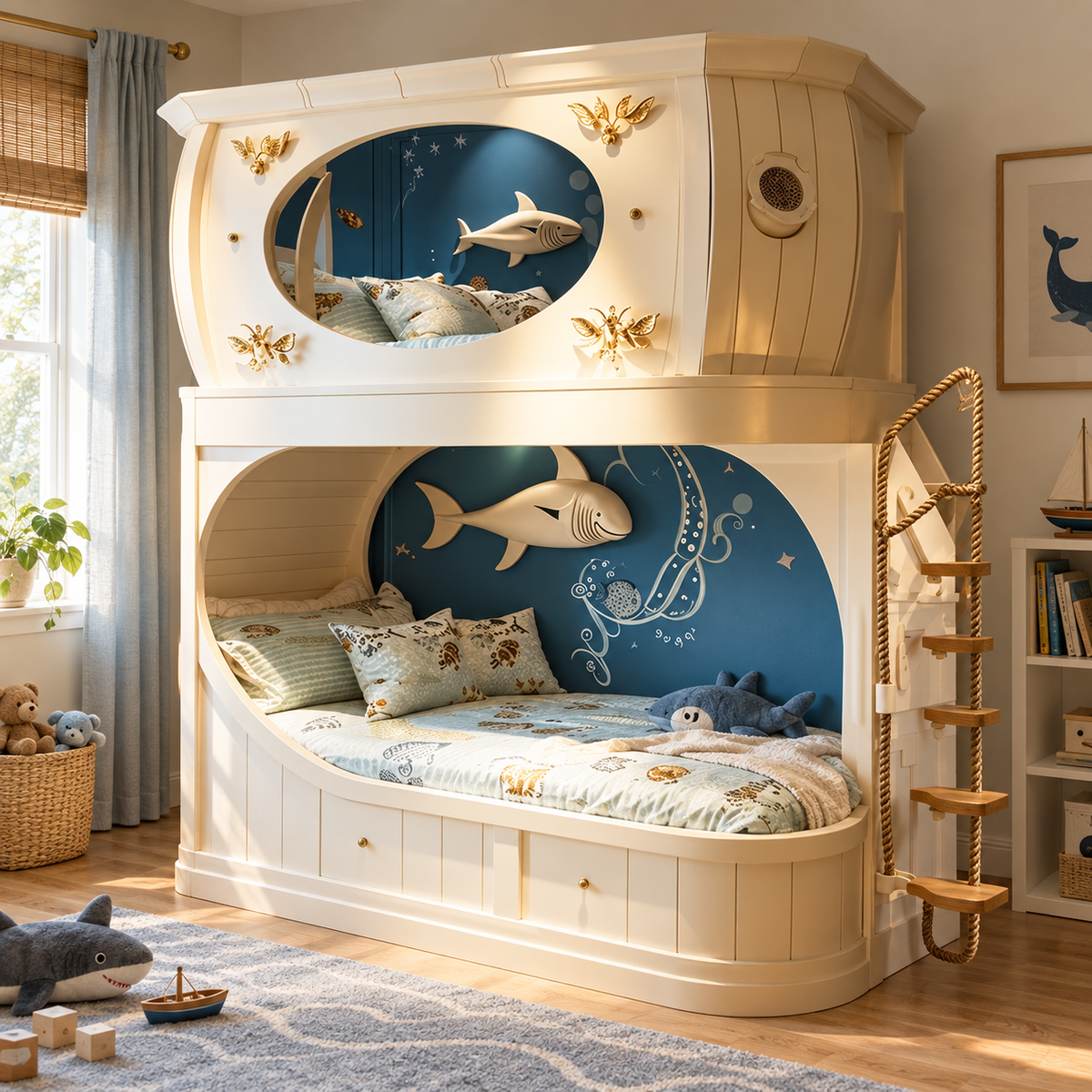 Undersea Voyage Shark Kids Bunk Bed