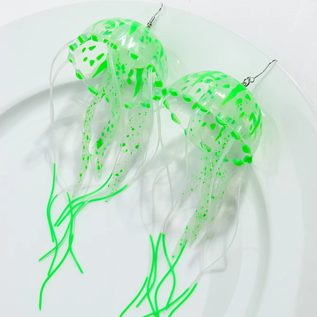 Dancing Jellyfish Long Tassel Earrings