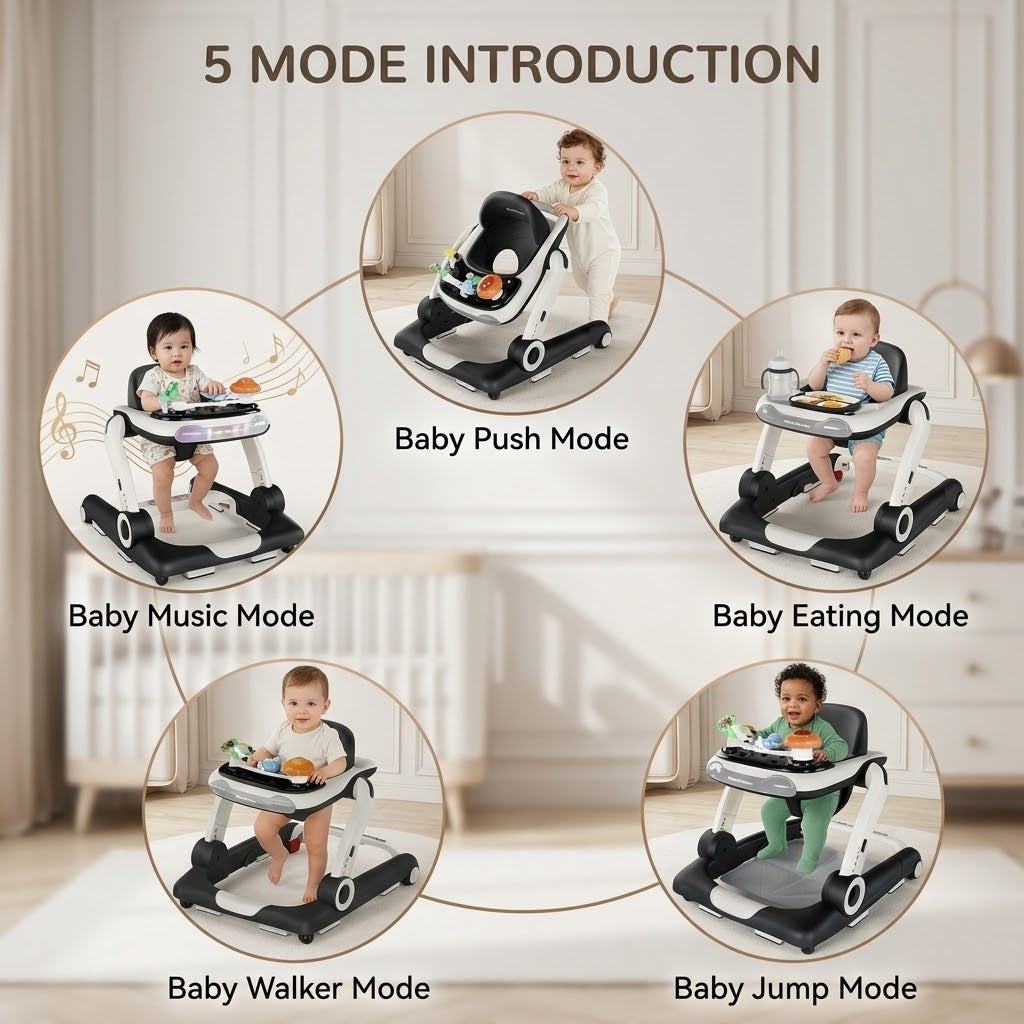 Multi Functional Anti Rollover Baby Walker