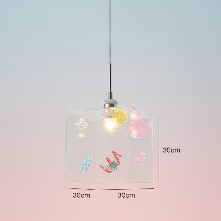 Confetti Cube Minimal Pendant Lamp