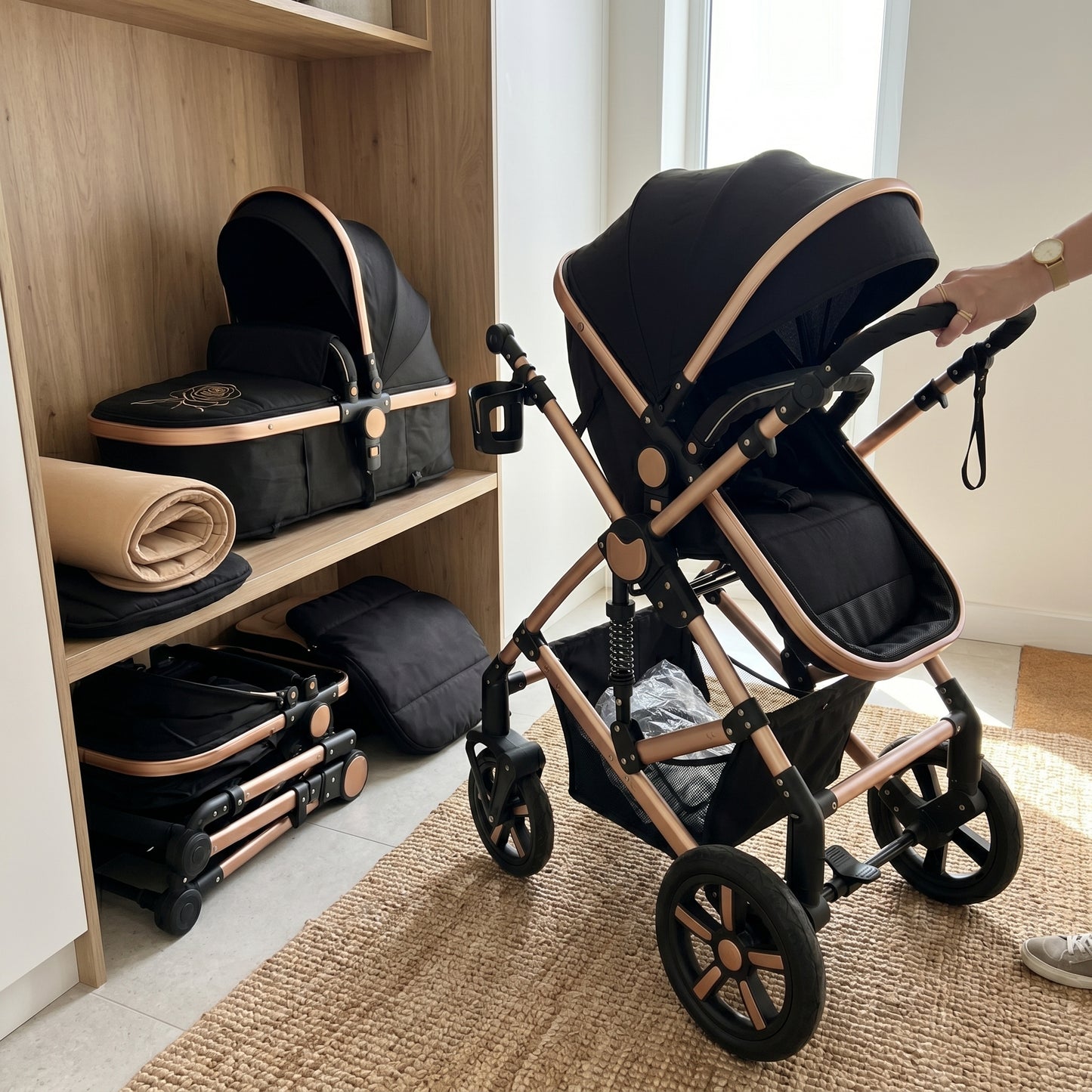 Modern High Landscape Multifunctional 3 in 1 Baby Stroller