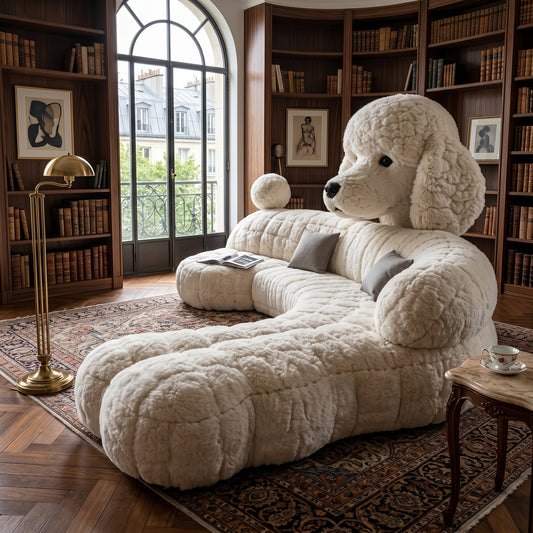 Cuddle Giant Plush Puppy Lounge Sofa