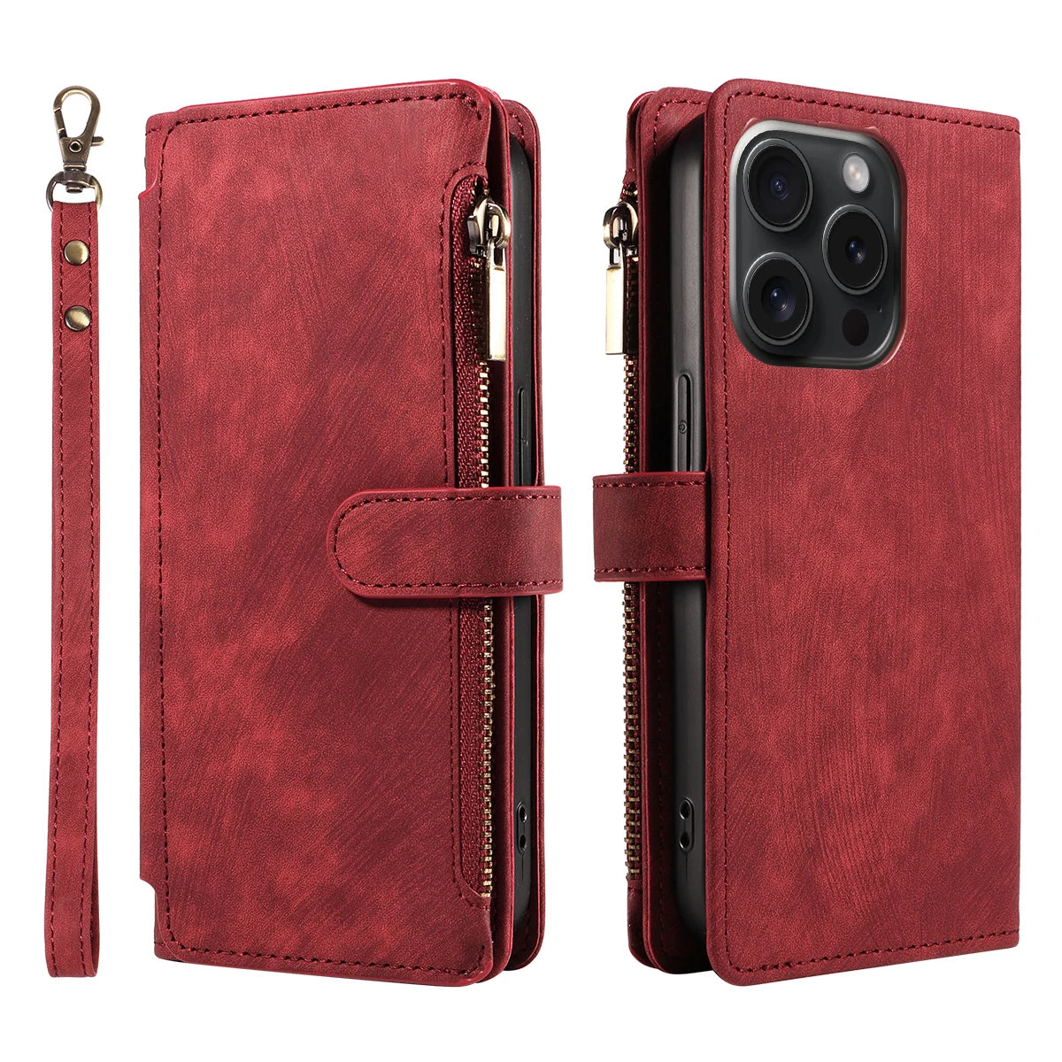 Wallet Leather Flip  Cases For iPhone Models