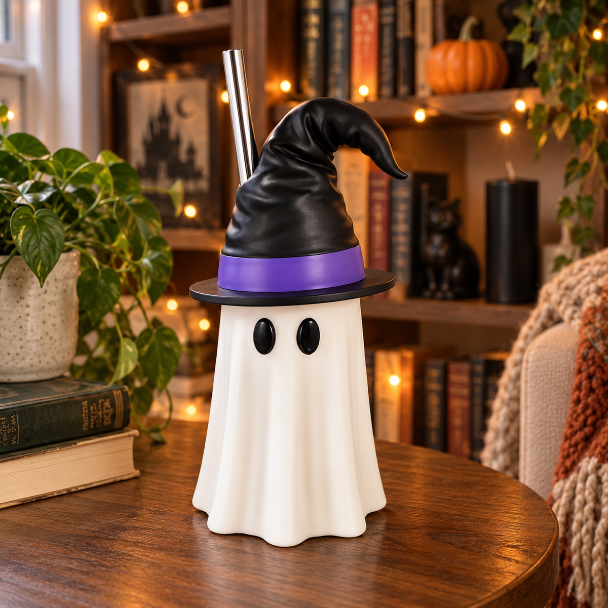 Spooky Sip Ghost Witch Hat Cup