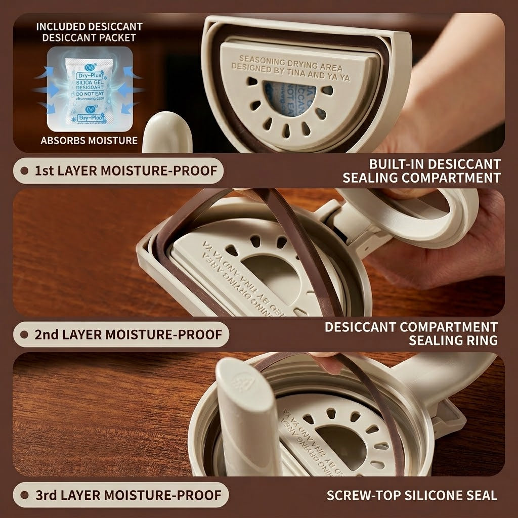 Zero Drip Airtight Smart Measuring Seasoning Jar