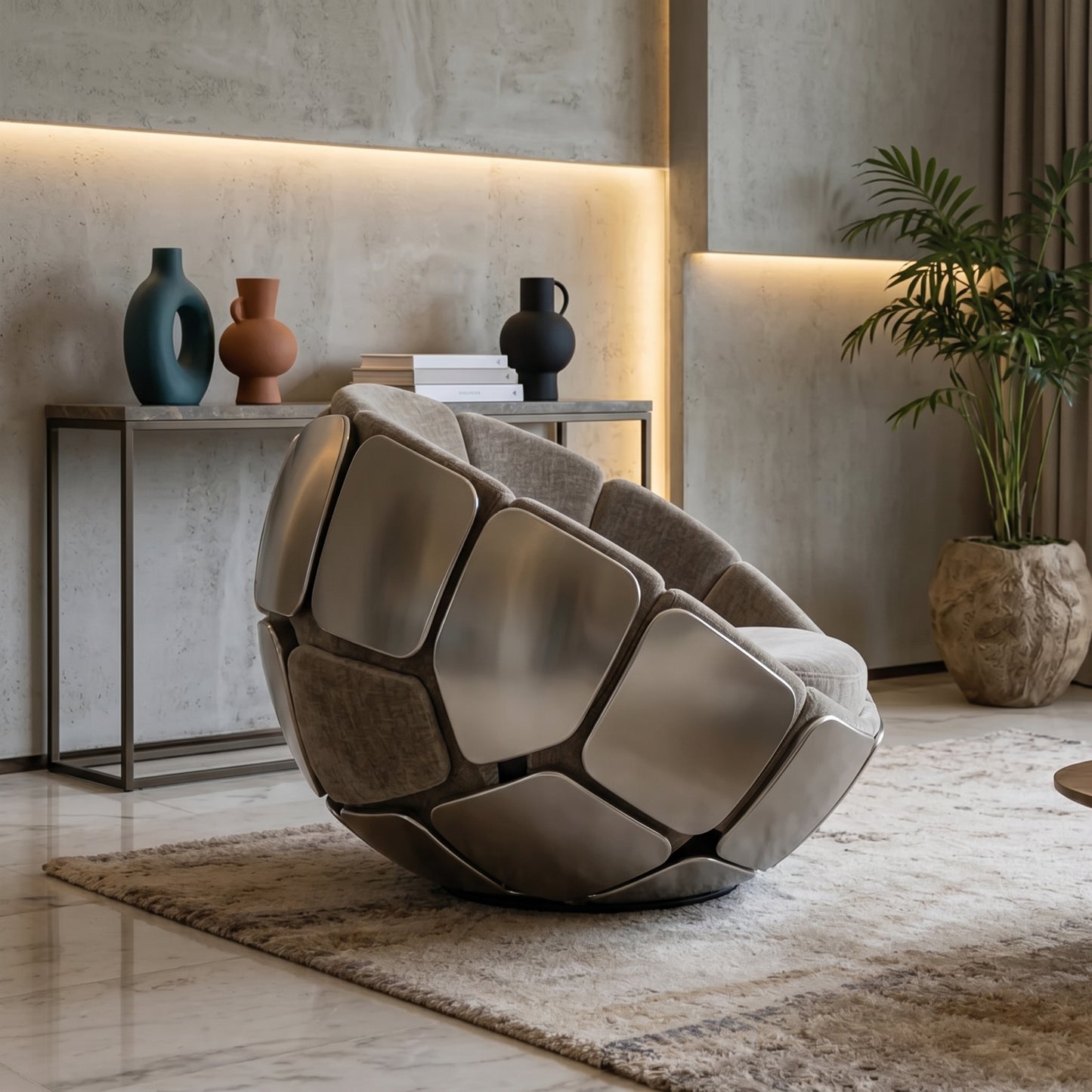 Bloom Cocoon Plush Accent Lounge Chair