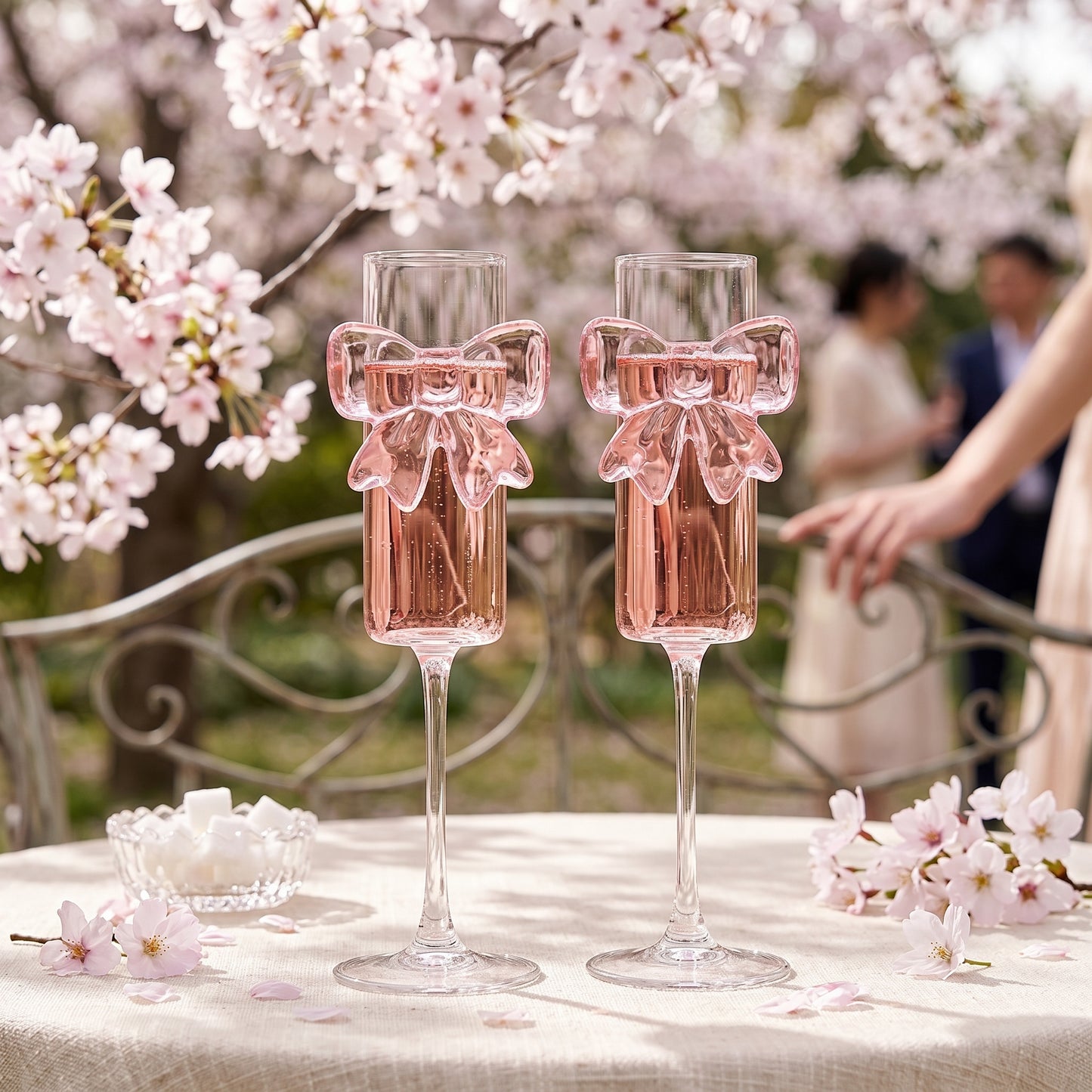 Pink Bow Cute Glass