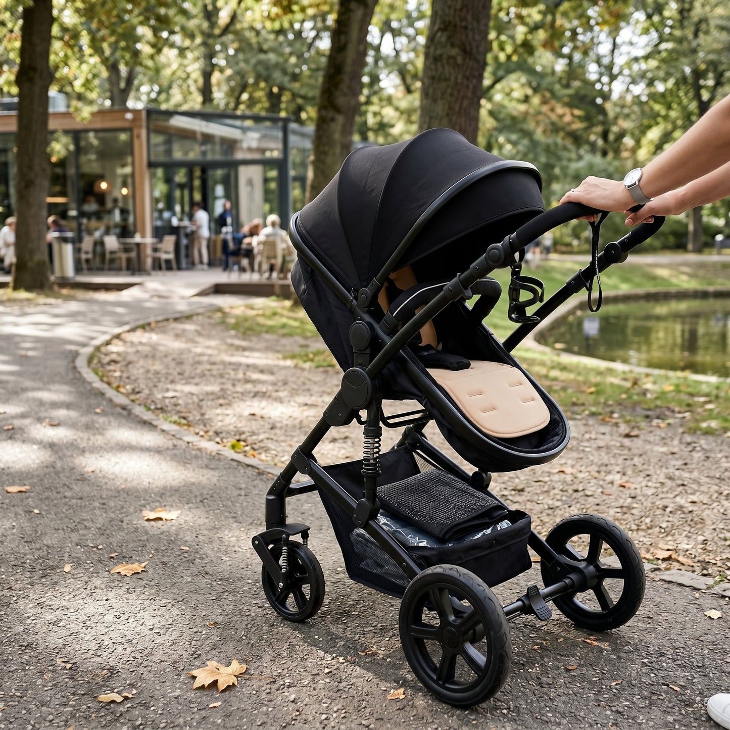 Modern High Landscape Multifunctional 3 in 1 Baby Stroller
