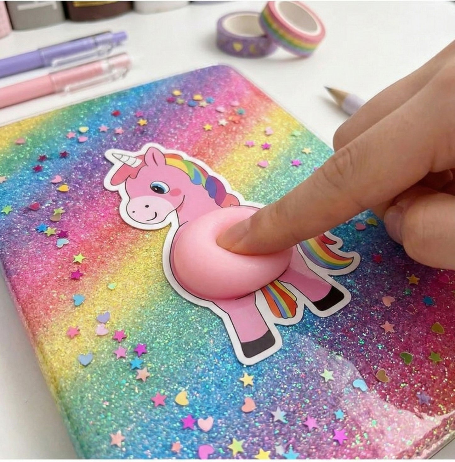 Unicorn Bubble Squeeze Sticker Protector