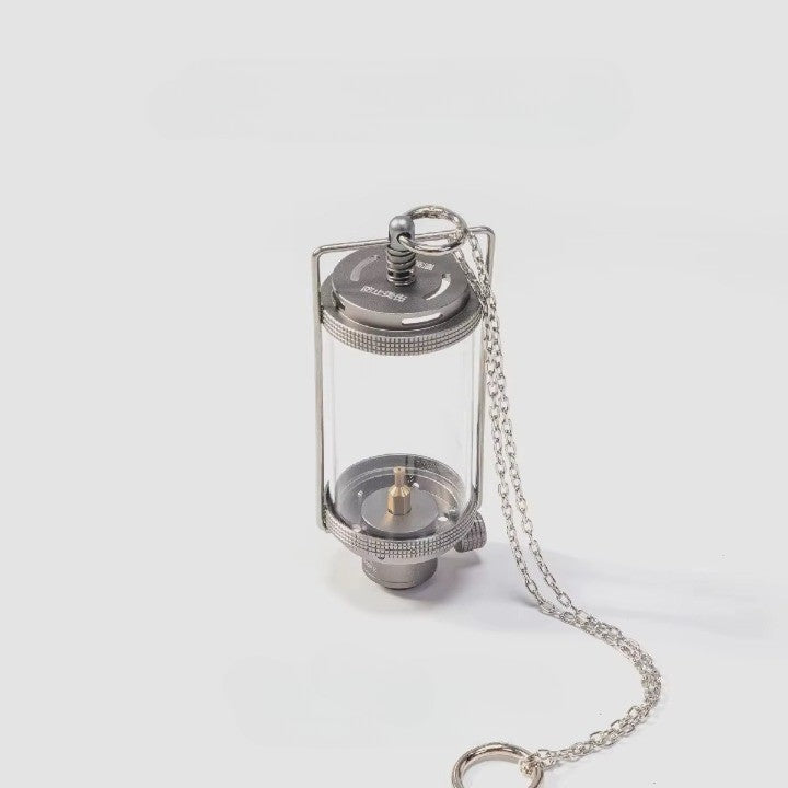 Old World Glass Flame Camping Lantern