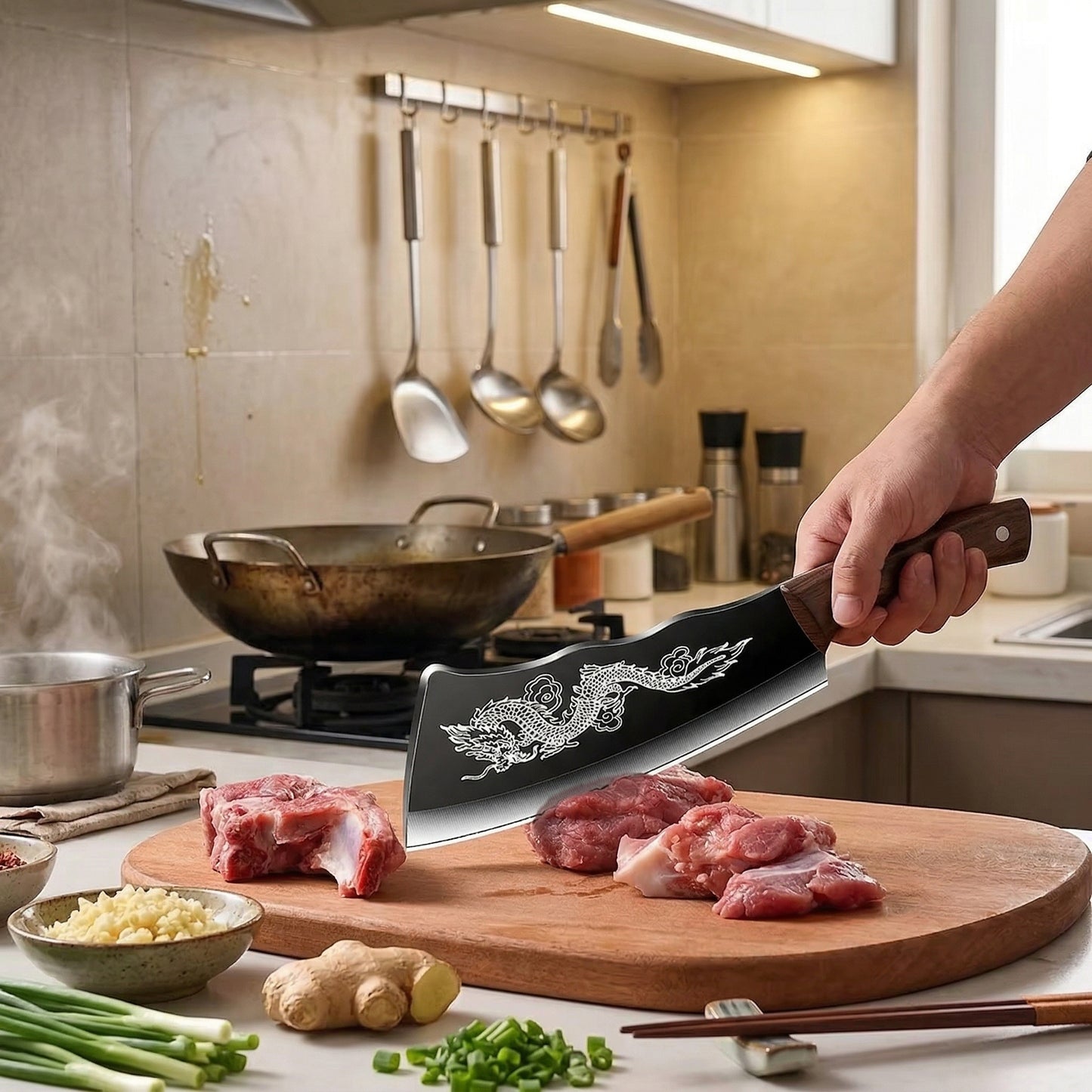 Dragon Edge Engraved Knife