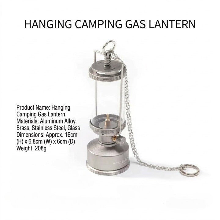 Old World Glass Flame Camping Lantern