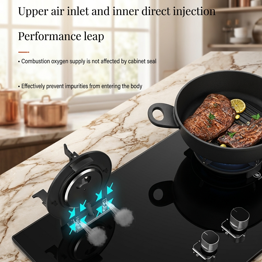 Liftable Double Gas Stove