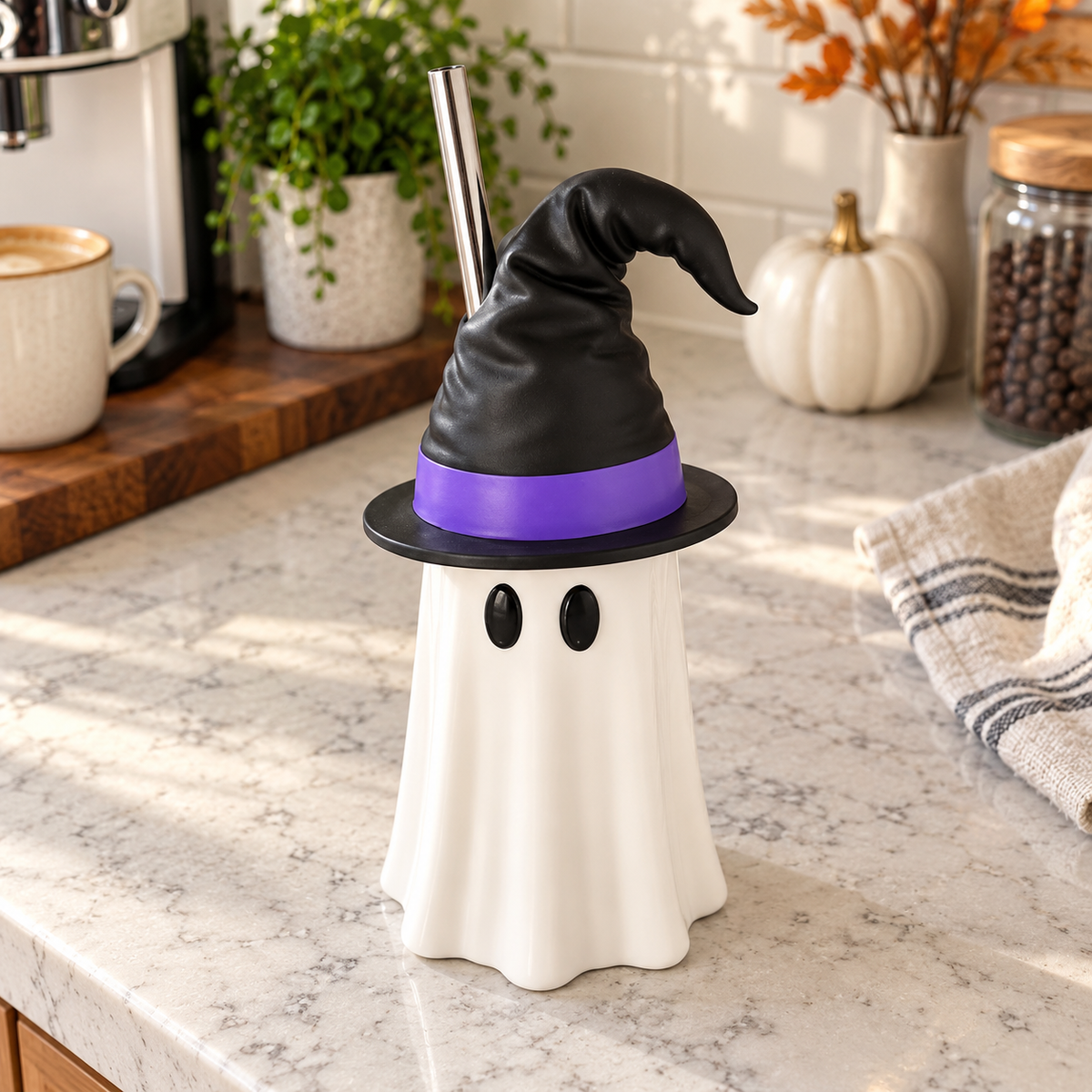 Spooky Sip Ghost Witch Hat Cup